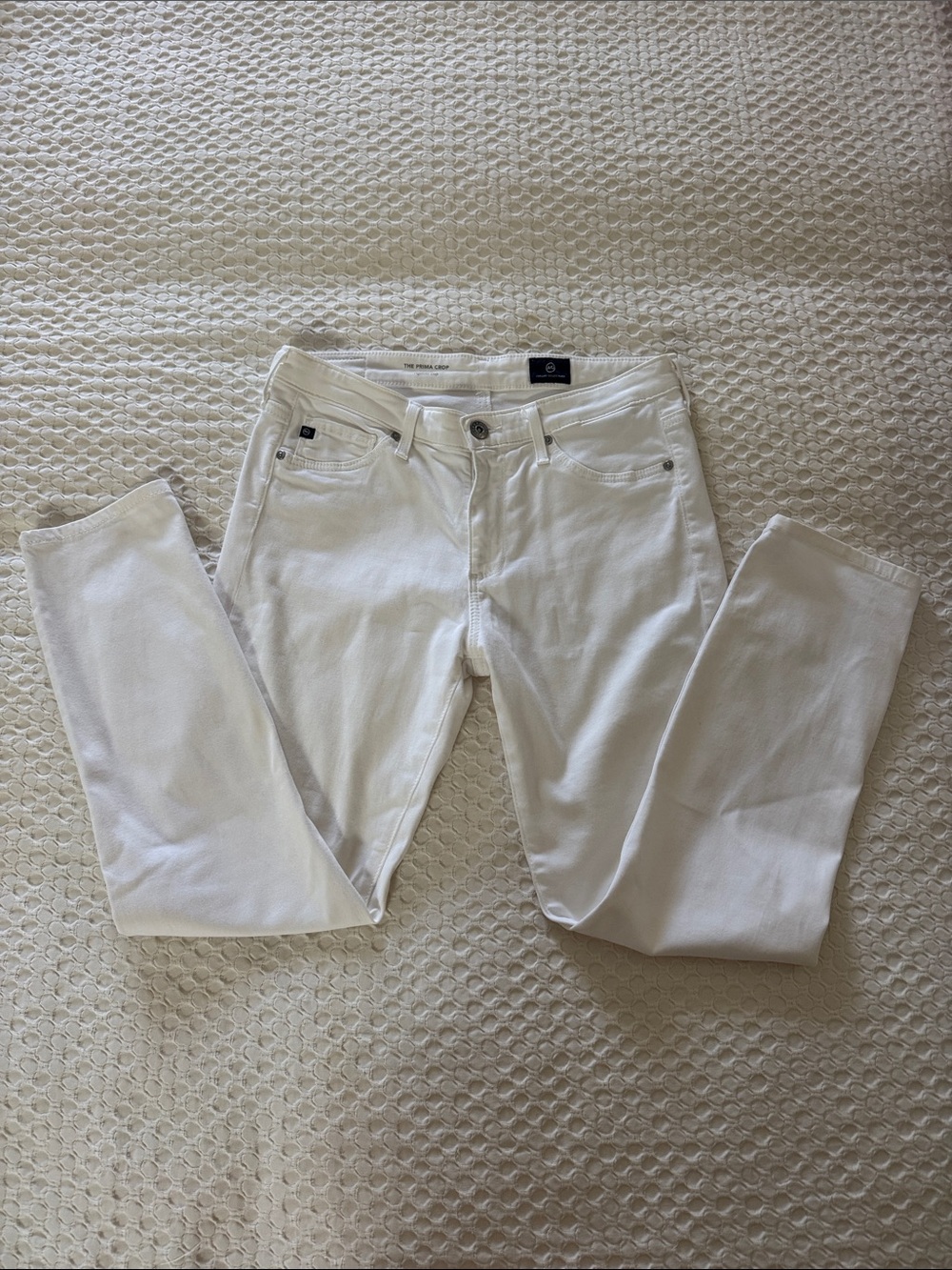 Ag Adriano Goldschmied White Slim Jeans